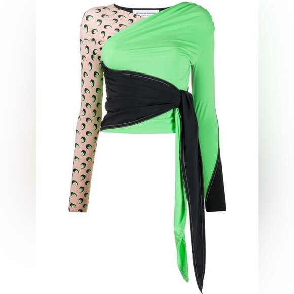 Marine Serre Half Moon Wrap Top size L - Picture 2 of 13